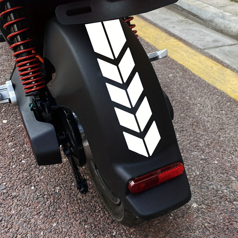 Motorcycle Fender Decal Waterproof TPU Laser-Inspired Gradient Sticker