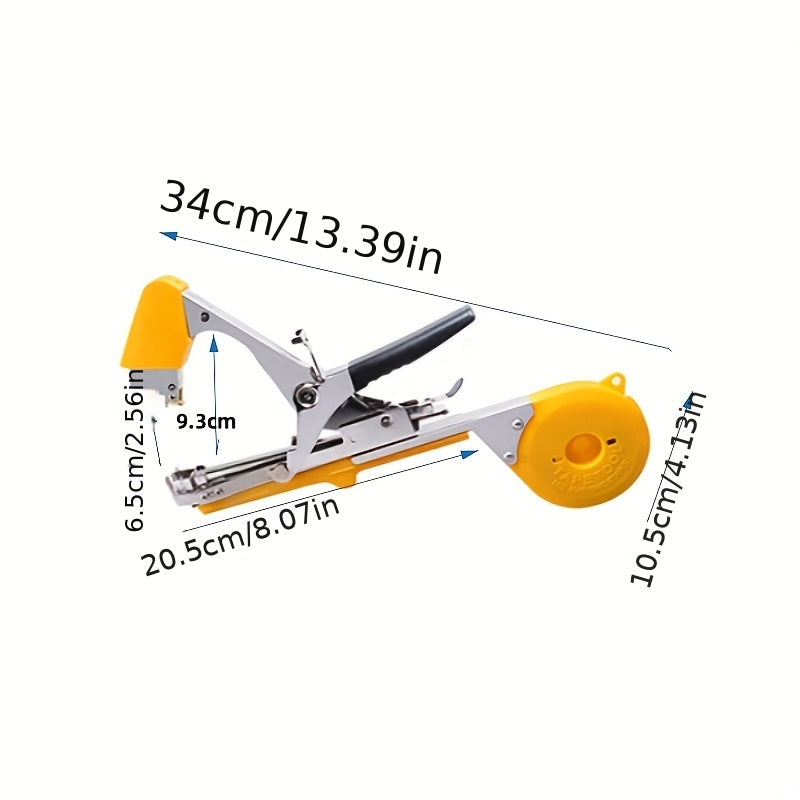 Yellow Garden Plant Tying Tool Set for Vines Grapes Cucumbers Eggplants Vegetables