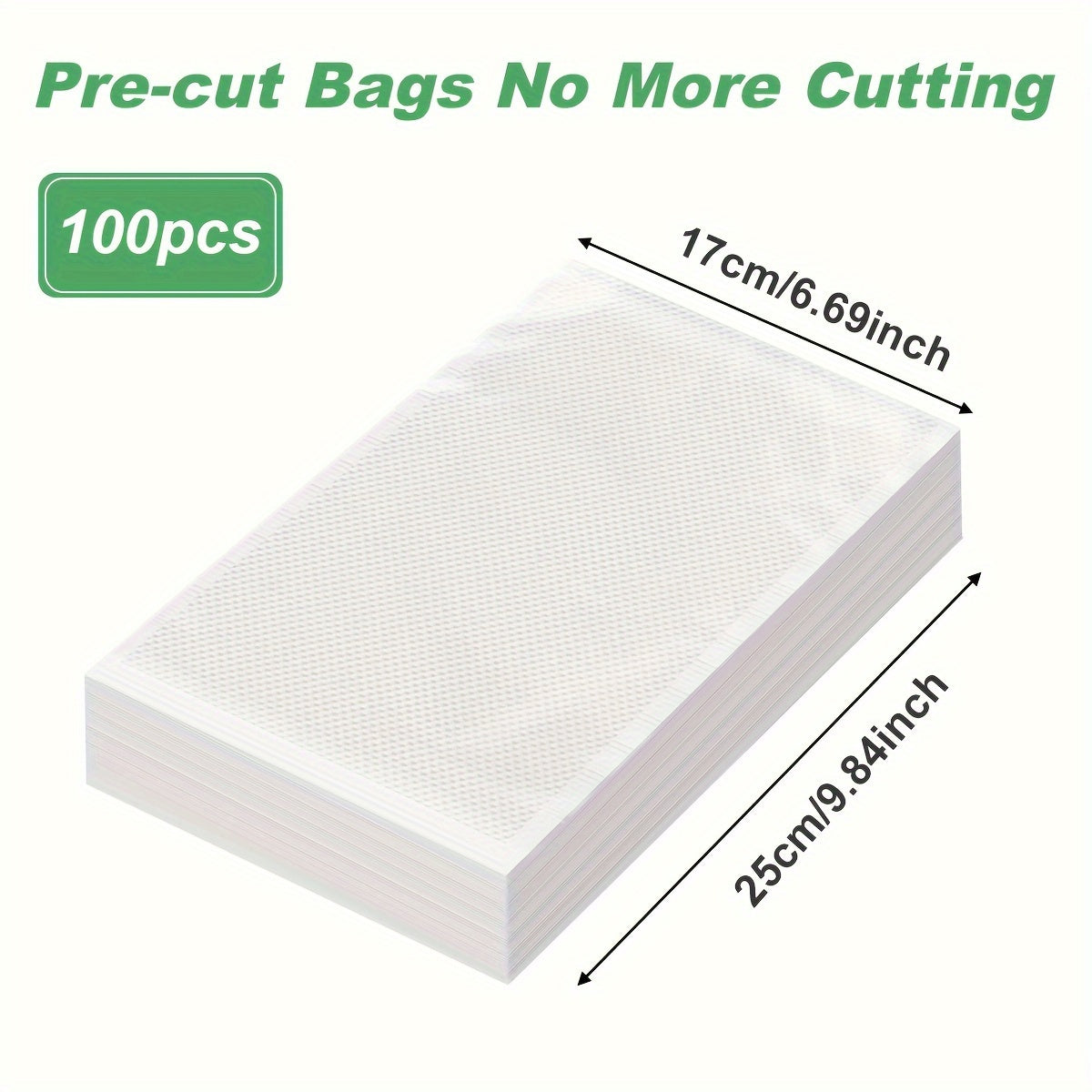 BPA-Free Food Vacuum Sealer Bags for Food Preservation, Multiple Sizes