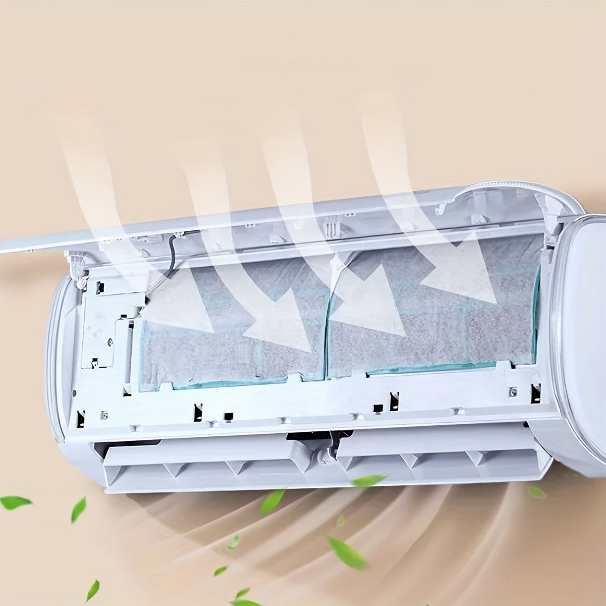 Adjustable Air Conditioner Filters 4-8 Pieces Air Purification Filter Paper Dustproof Mesh