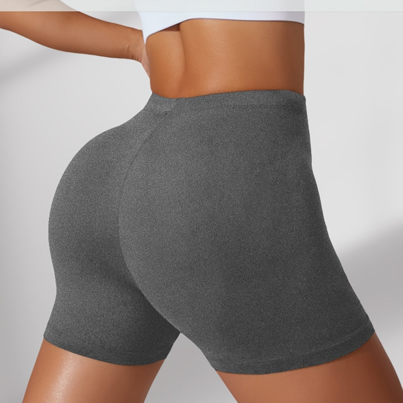 Plus Size Biker Shorts Women’s Soft Tummy Control Workout Athletic Running