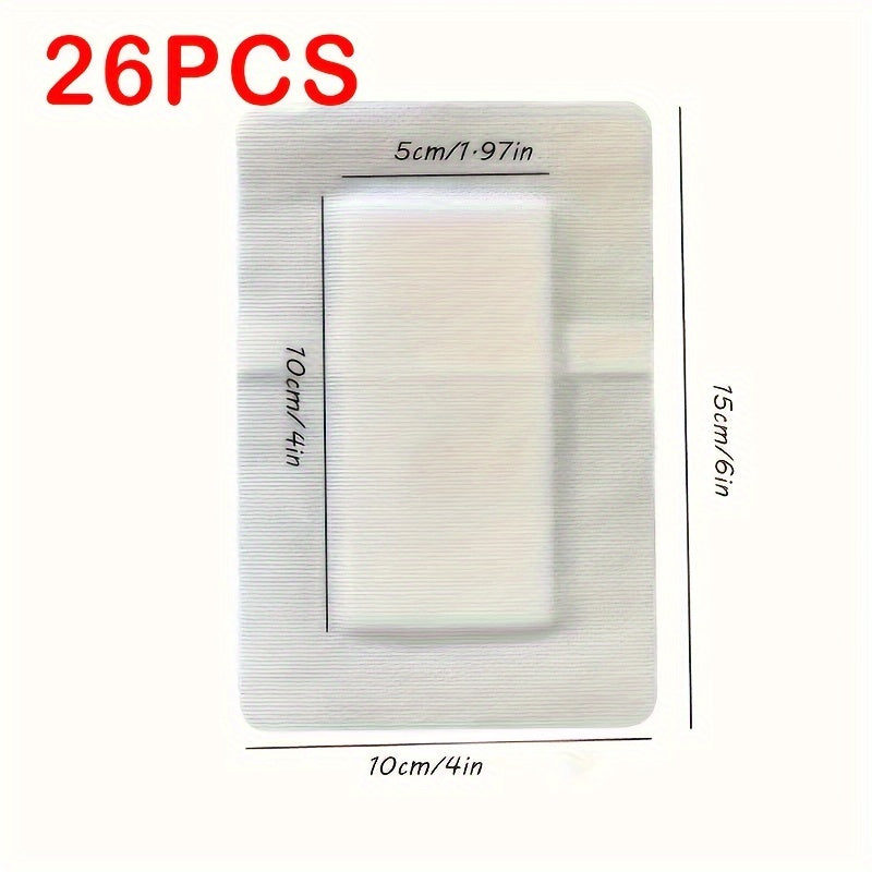 Parchetes de venda para heridas no tejidas para adultos, tamaños surtidos, transpirable, absorción fuerte