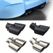 Automobile Dual Outlet Exhaust Pipe Stainless Steel Dual Tube Tail Pipe