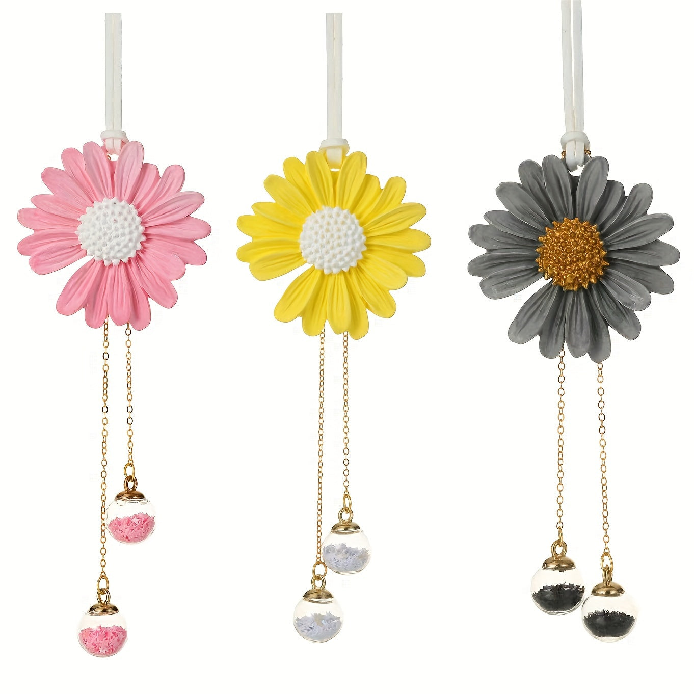 Qizlar Daisy Avtomobil Old oynasi Charm Chiroyli Orqa ko‘rinish aksessuari