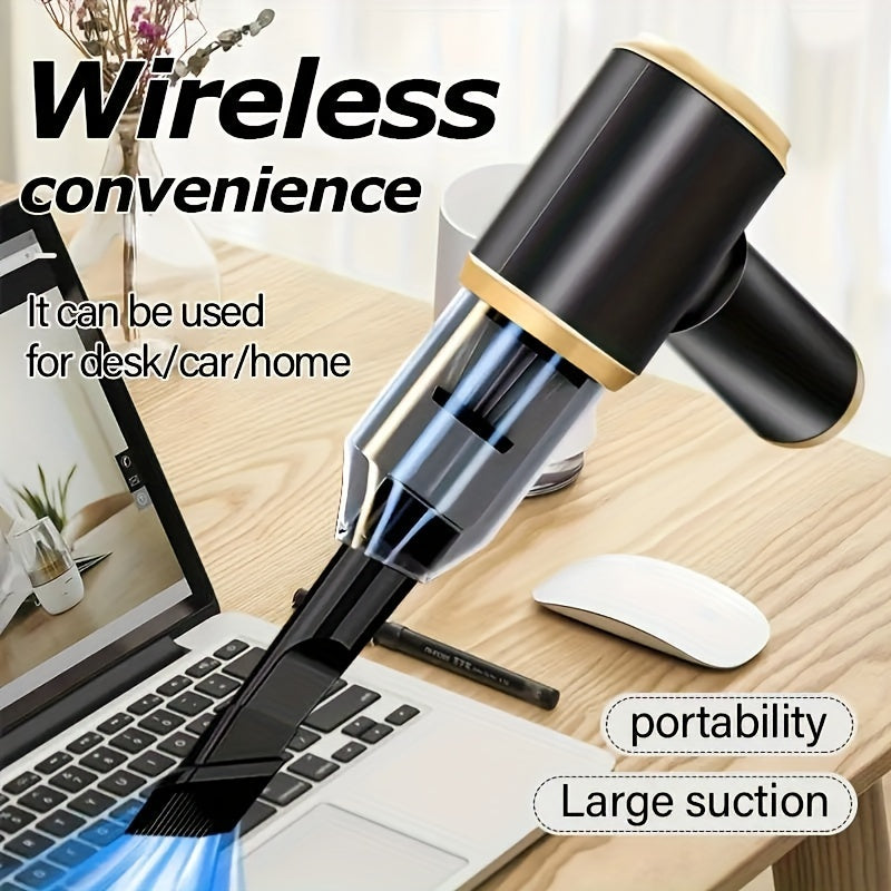Aspiradora de coche inalámbrica 2-en-1 recargable compacta eliminadora de polvo