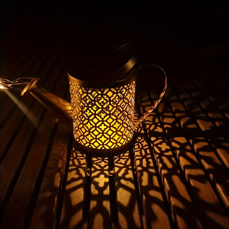 Katta bog' dekoratsiyasi uchun Aqlli Sensorli Quyosh Suv Shishasi Lampasini taqdim etamiz. Shuningdek, Retro Metall Quyosh Yulduz Qozon Lampasi dizaynida ham mavjud. Partiyalar, ta'tillar va ochiq havoda foydalanish uchun mukammal.