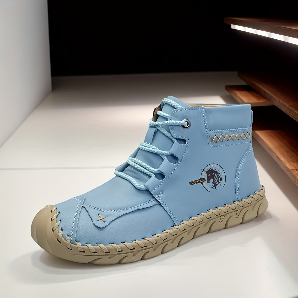 Women's Plus Size Casual Chelsea Boots Beige Microfiber Rubber Sole