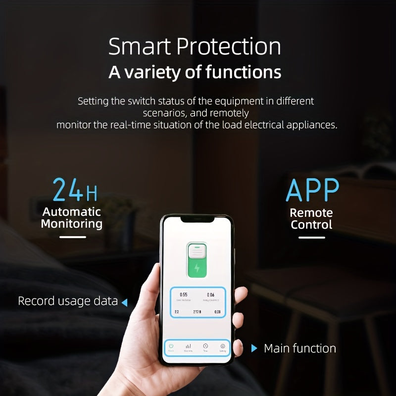 WiFi Smart Switch Breaker with Metering Timer and Countdown for Smart Home