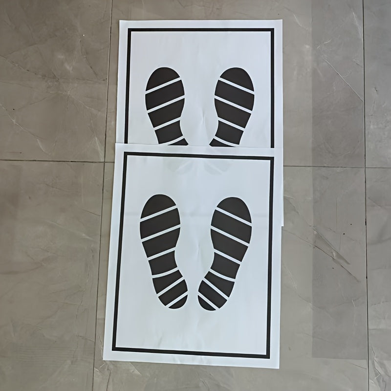 Disposable Car Foot Mats 50/100pcs Black Striped Paper Floor Protection