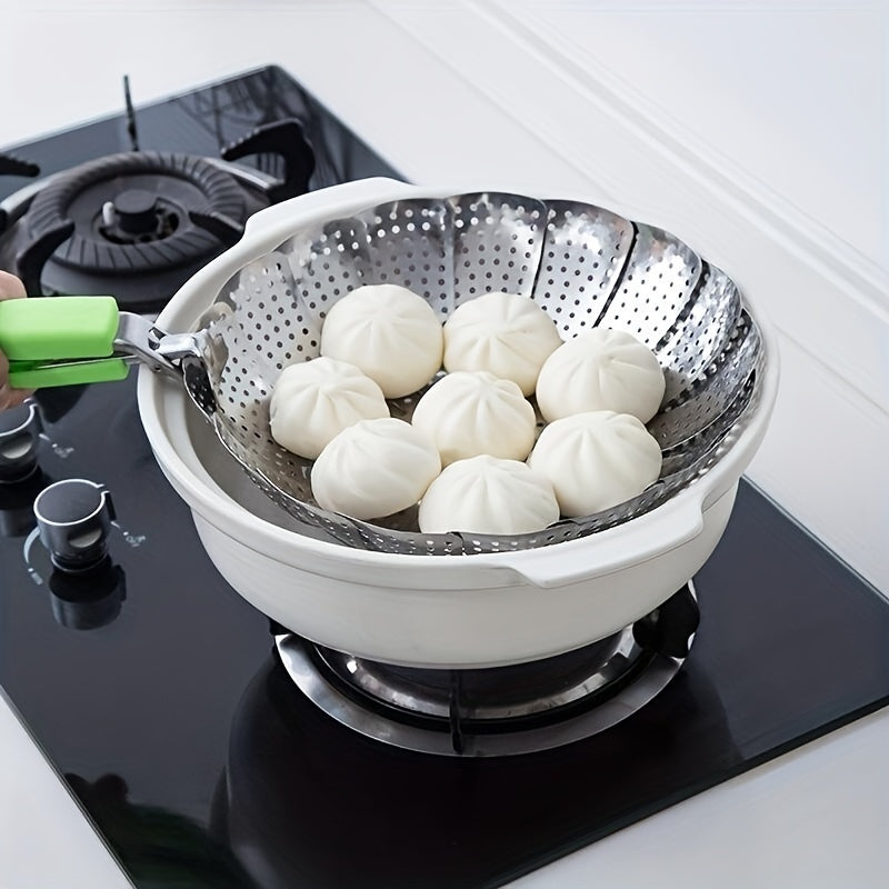 Stainless Steel Collapsible Steamer Basket for Nutritious Cooking