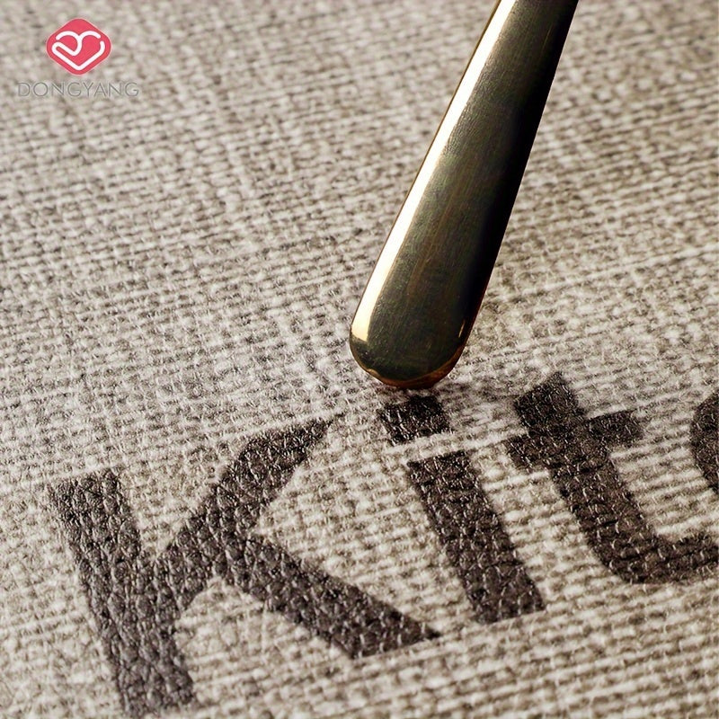 Kitchen Rug Faux Leather Water-Resistant Non-Slip Washable Floor Mat Durable Oil-Proof Runner