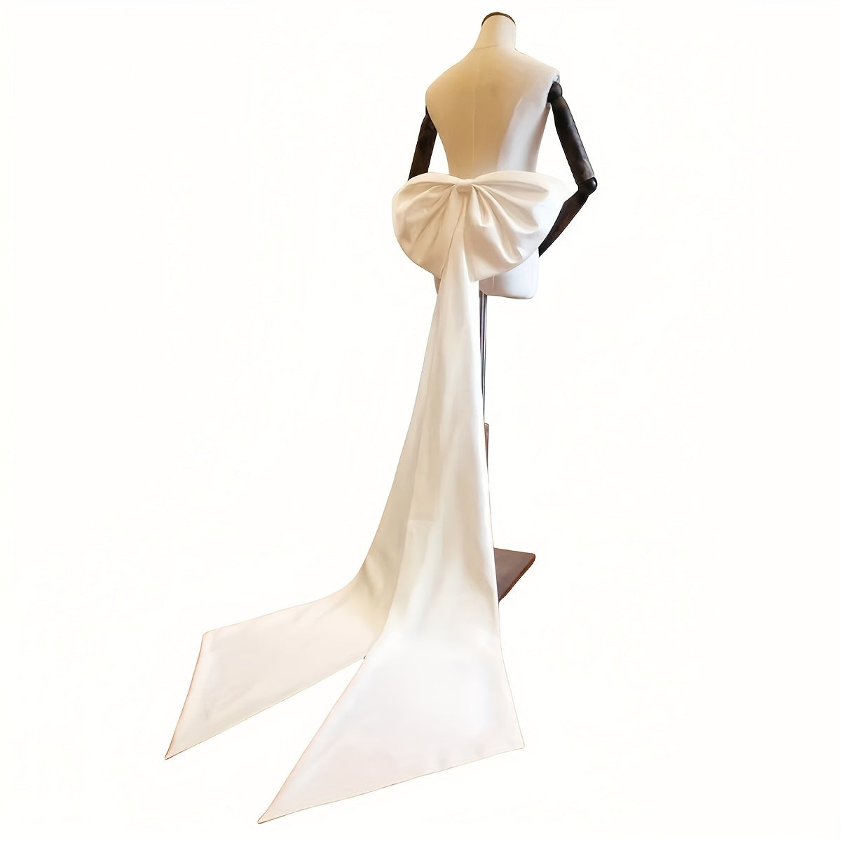 Satin Bow for Wedding and Prom Dresses 49.78cm x 149.86cm Bridal Accessory