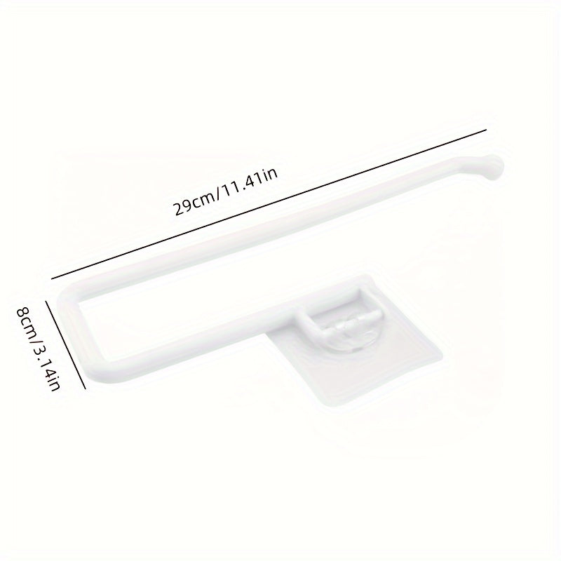Soporte de papel de cocina de plástico para montaje en pared, dispensador, estante de almacenamiento