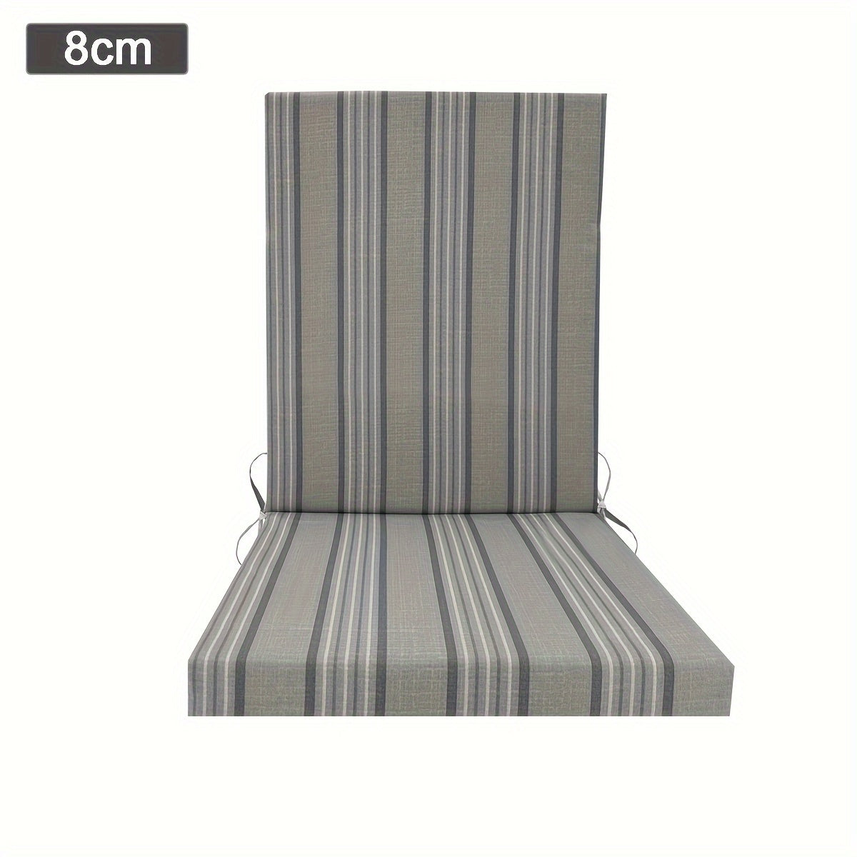 Boho Outdoor High Back Chair Cushion UV-Resistant Polyester Machine Washable