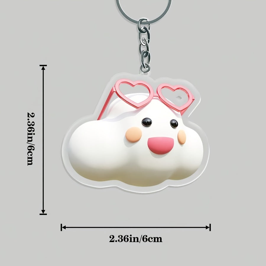 Llavero personalizado de pareja en acrílico, regalo personalizado para aniversario