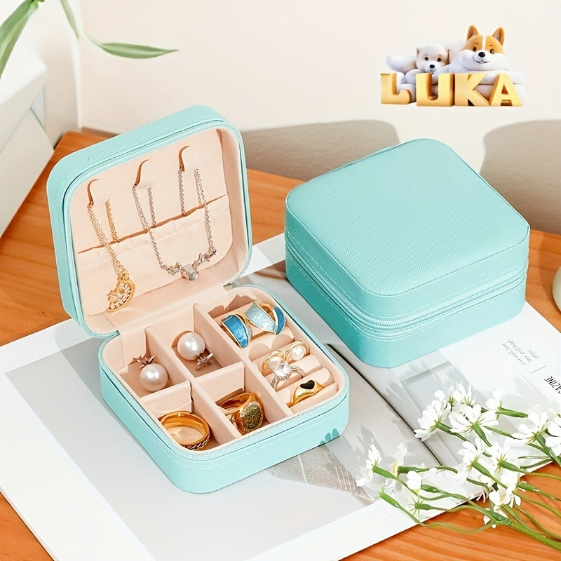 Минималистичный органайзер для украшений, дорожный кейс для ожерелий, серег, колец, ручная стирка
