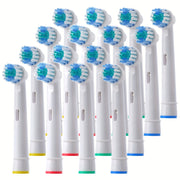 Electric Toothbrush Replacement Heads for Adults, White, Compatible with Sonic Electric Toothbrushes