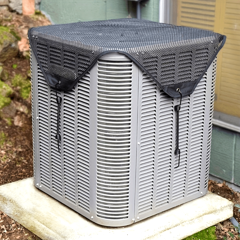 Outdoor Air Conditioner Cover Waterproof Dustproof Sun Protection with Hooks