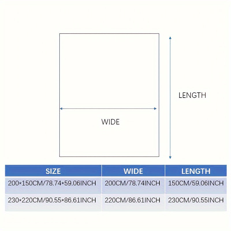 Многофункциональное однотонное одеяло - 1 шт., идеально подходит для поддержания тепла и уюта в любой комнате дома