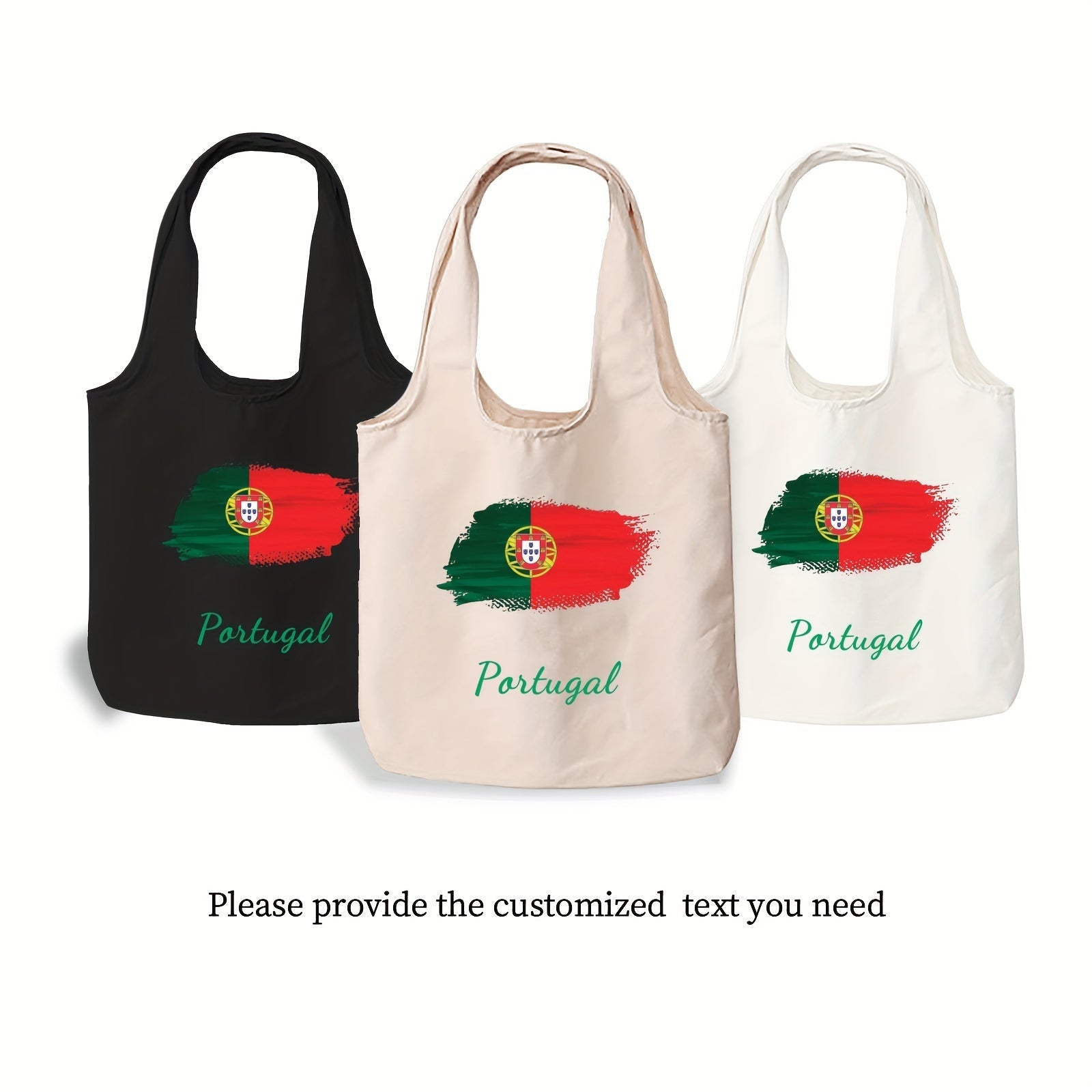 Double-Sided Print Canvas Tote Bag Durable Stylish Large Everyday Use