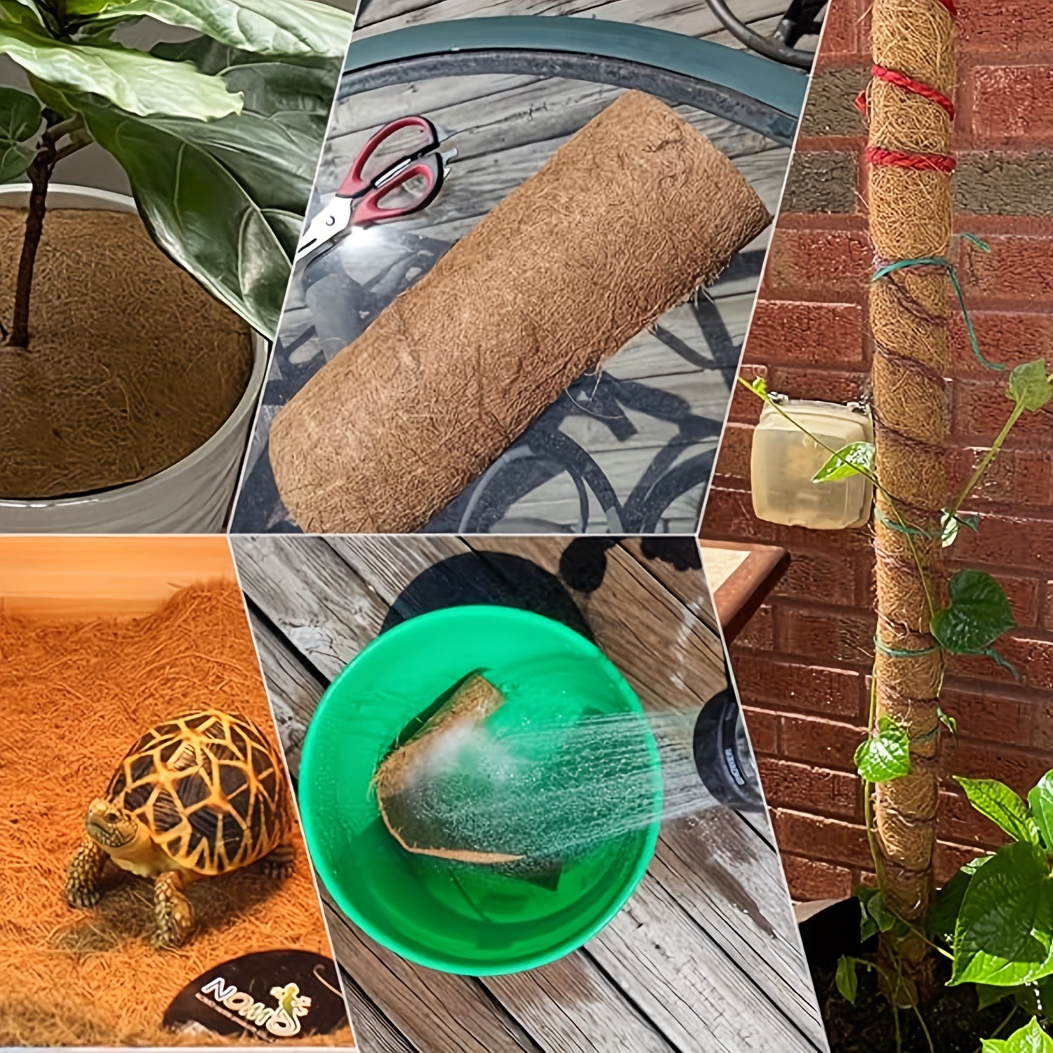 Natural Coconut Coir Reptile Mat for Bedding and Breeding Box Lining