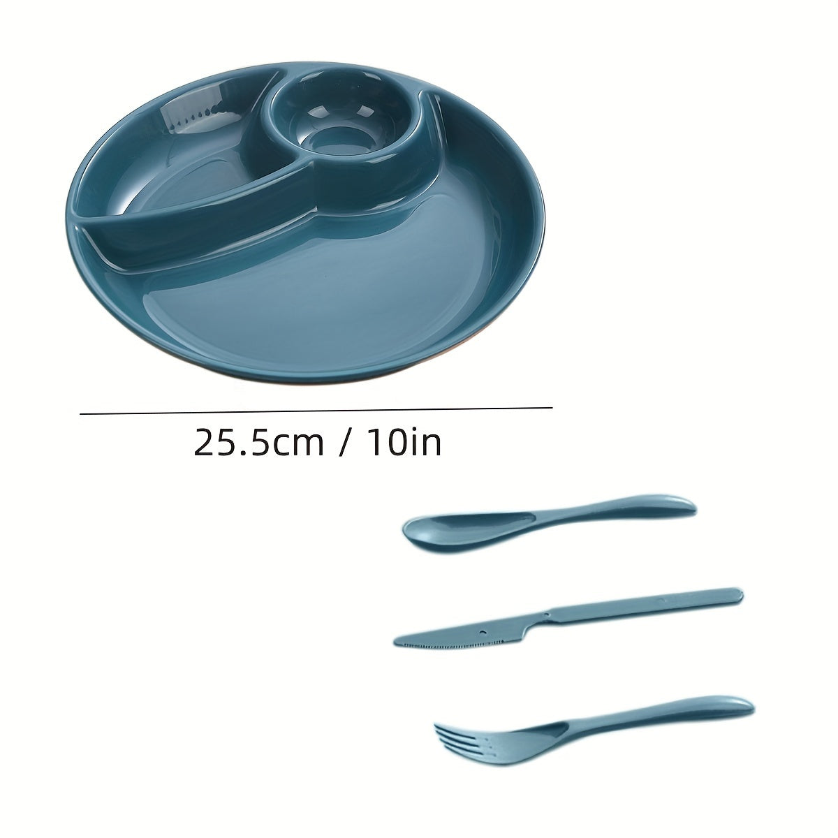 Пластиковая тарелка для приготовления еды с отделениями, безопасная для микроволновки, для салатов, закусок и аперитивов