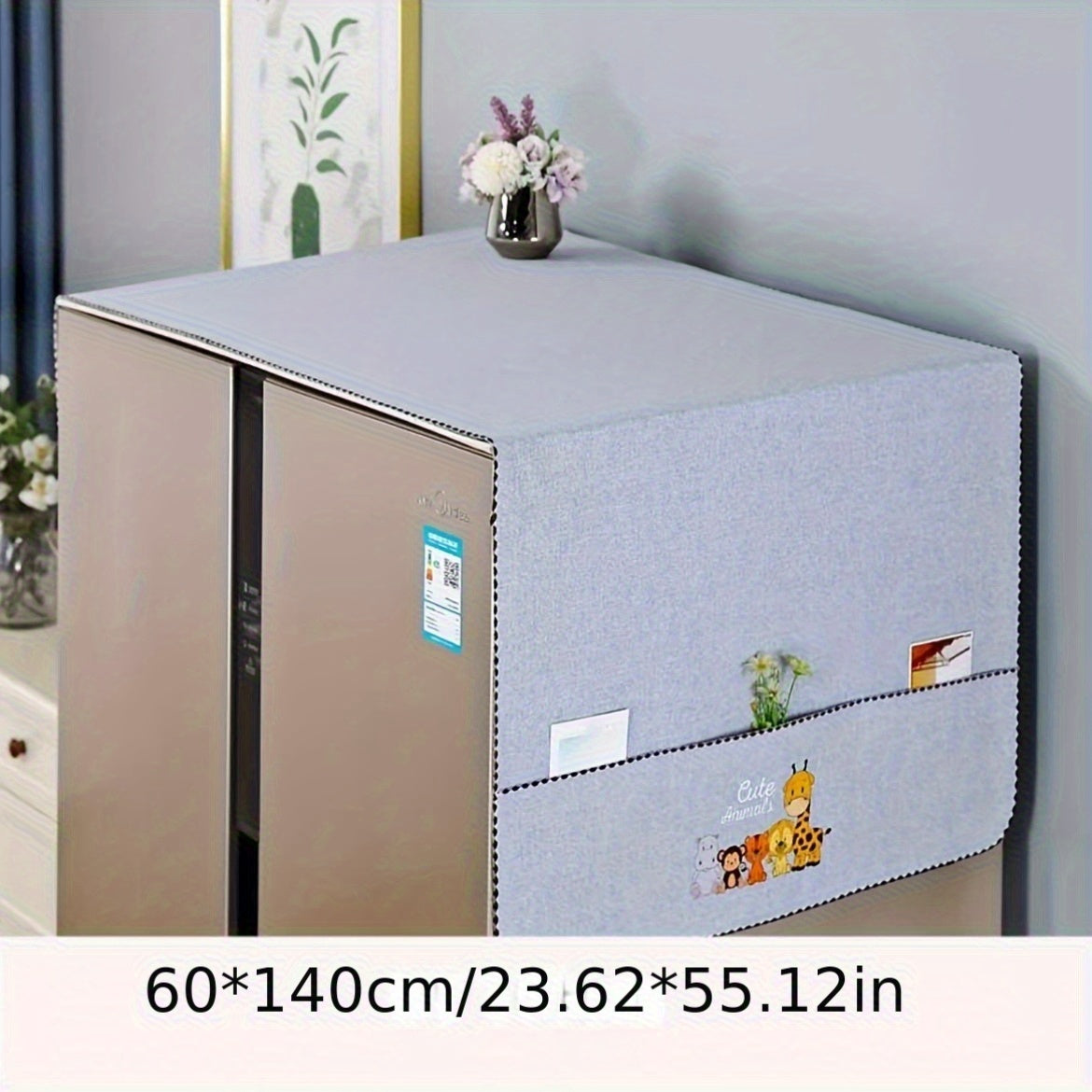 Funda para electrodomésticos de cocina con patrón floral lavable que se ajusta a la mayoría de tamaños estándar