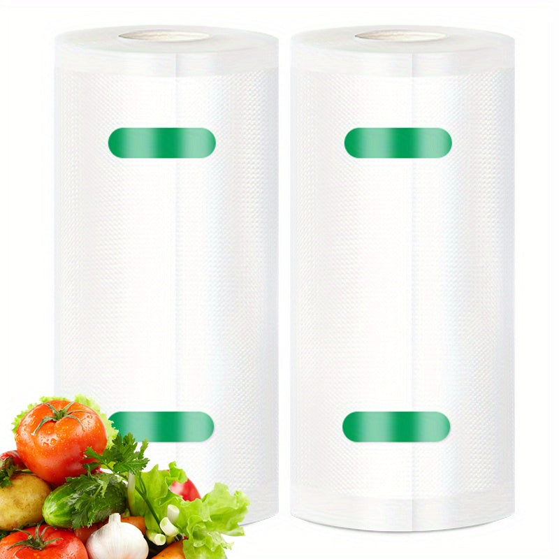 Oziq-ovqat uchun vakuum qopqogʻi sumkalar 2 ta, 590 kv. dyuym, BPAsiz, bardoshli PE+PA shaffof