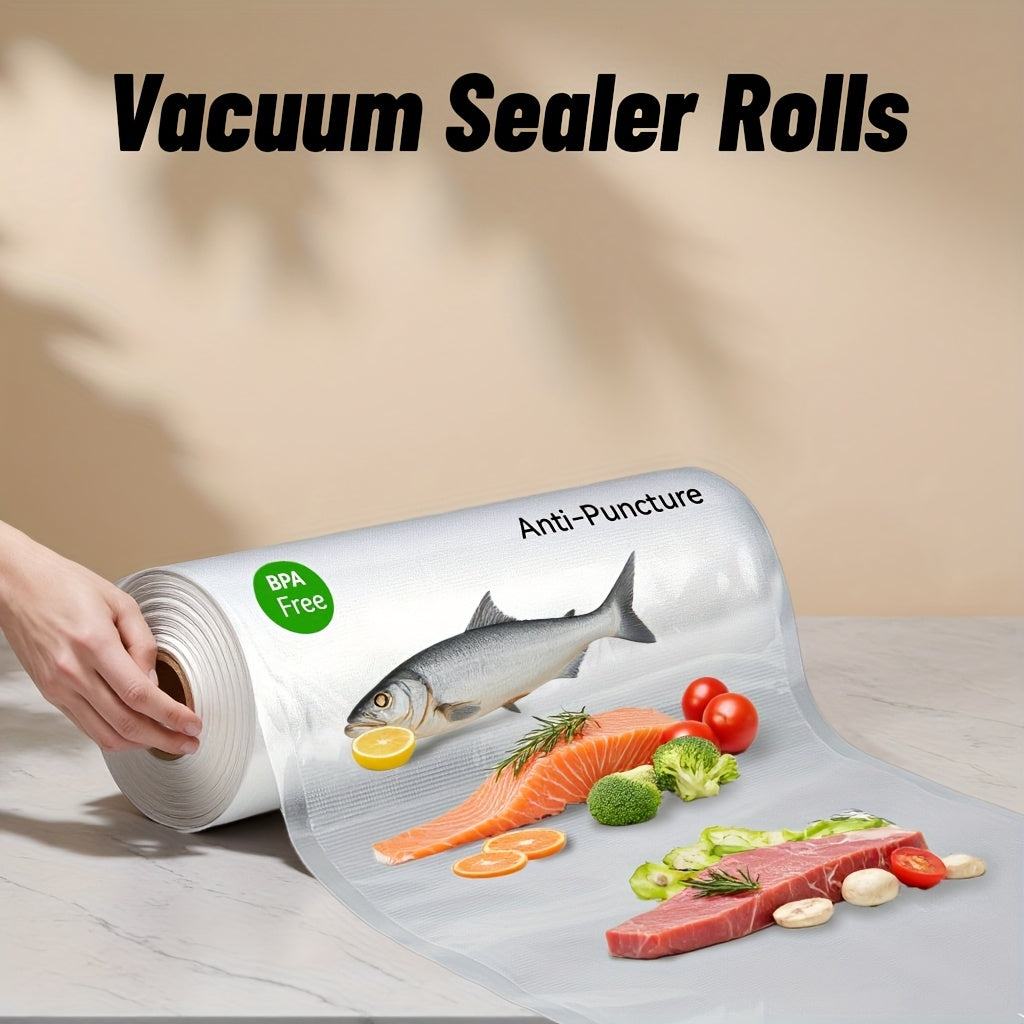 Vakuum yopishtiruvchi rulolar, juda katta, 1500cm, BPAsiz, yetti qatlamli ko-ekstrudlangan oziq-ovqatni saqlash uchun
