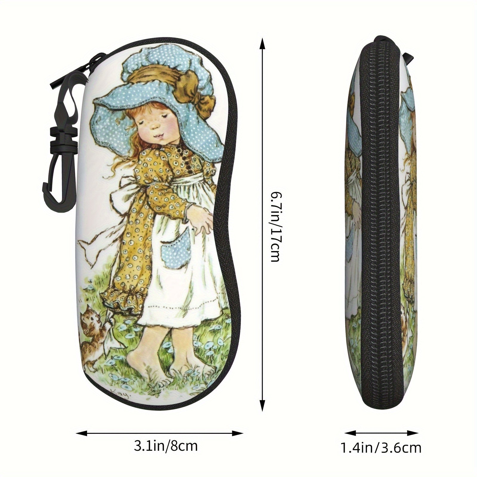 Vintage Garden Style ko'zoynak qutisi - Yumshoq va yengil ko'zoynak sumkasi erkaklar va ayollar uchun, sayohat uchun mukammal