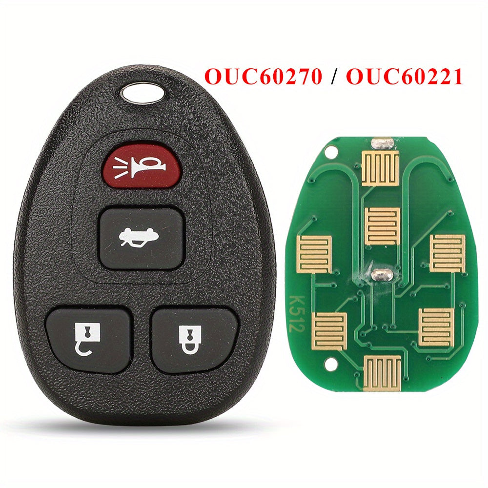 Avtomobil kaliti fob 5/6 tugma qora ABS plastmassa masofaviy boshqaruv ko‘plab transport vositalari uchun