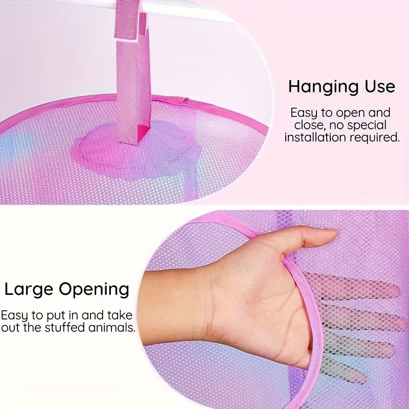 Foldable Storage Organizer 3-Tier Space-Saving Polyester for Toys Clothes Socks