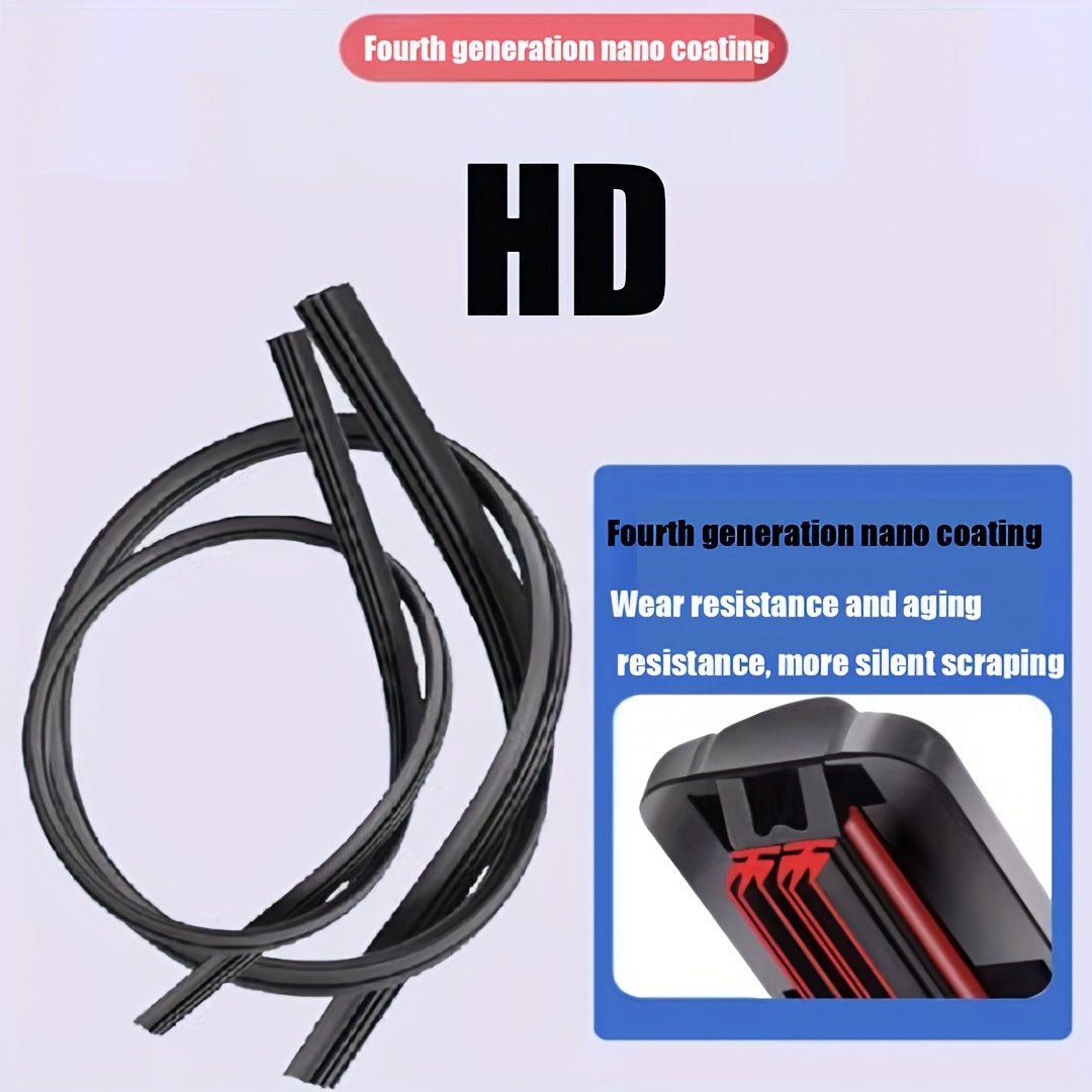 Universal Rubber Windshield Wiper 14-71 Cm Silent Durable All-Season