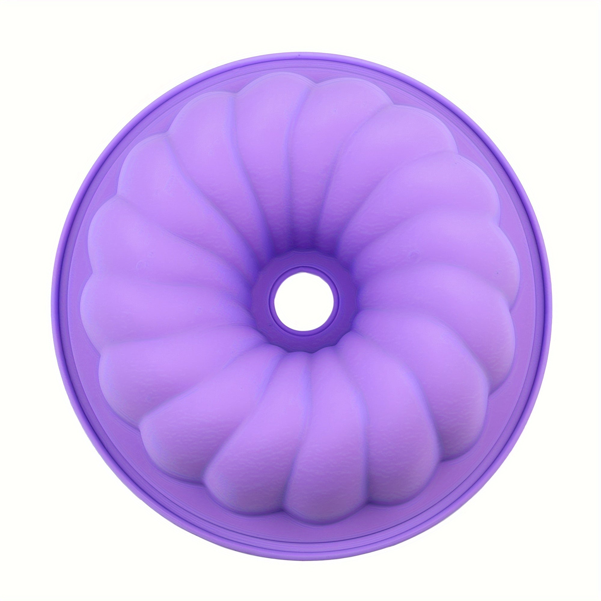 Silicone Bundt Cake Pan 19.05cm Non-Stick Microwave Safe Dishwasher Safe for Chiffon Cakes Jelly Rings