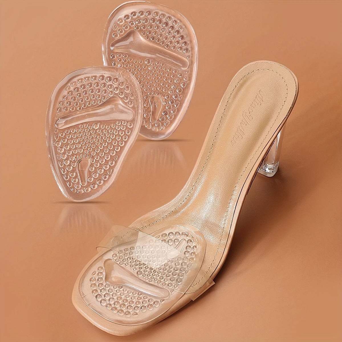 Women's Gel Insoles for High Heels Half Size Breathable Absorbent