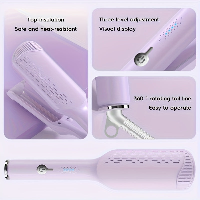 32mm U-Shaped Wool Curler with 4 Temperature Settings, Negative Ion Heating