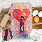 Пара мягких кухонных полотенец 40x40 см, впитывающих, для рук и посуды, праздничный декор