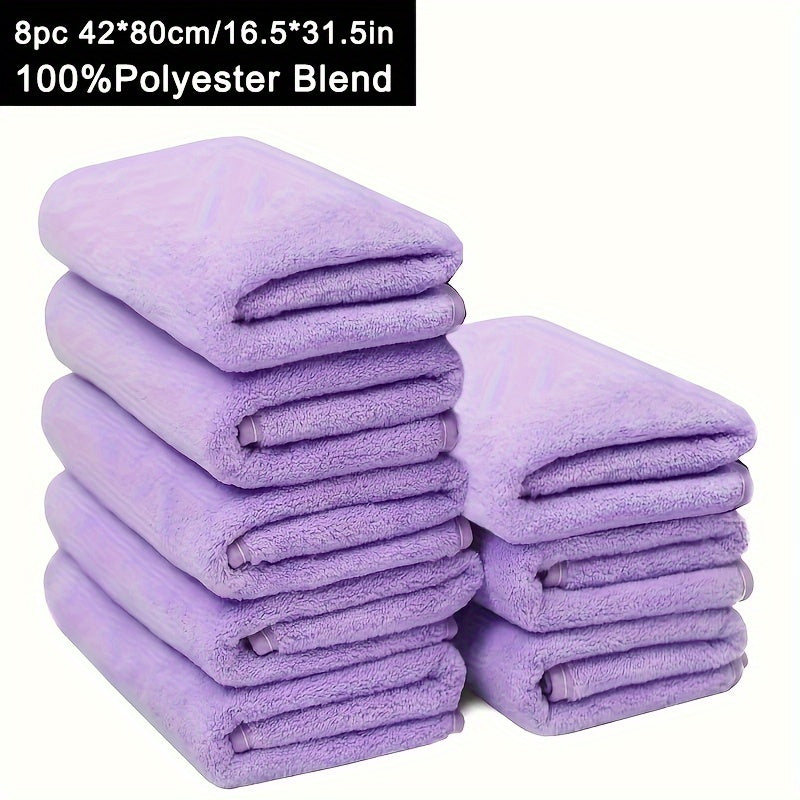 Set of 6/8/10 Ultra Soft Absorbent Cotton Hand Towels for Bathroom Gym Shower Spa
