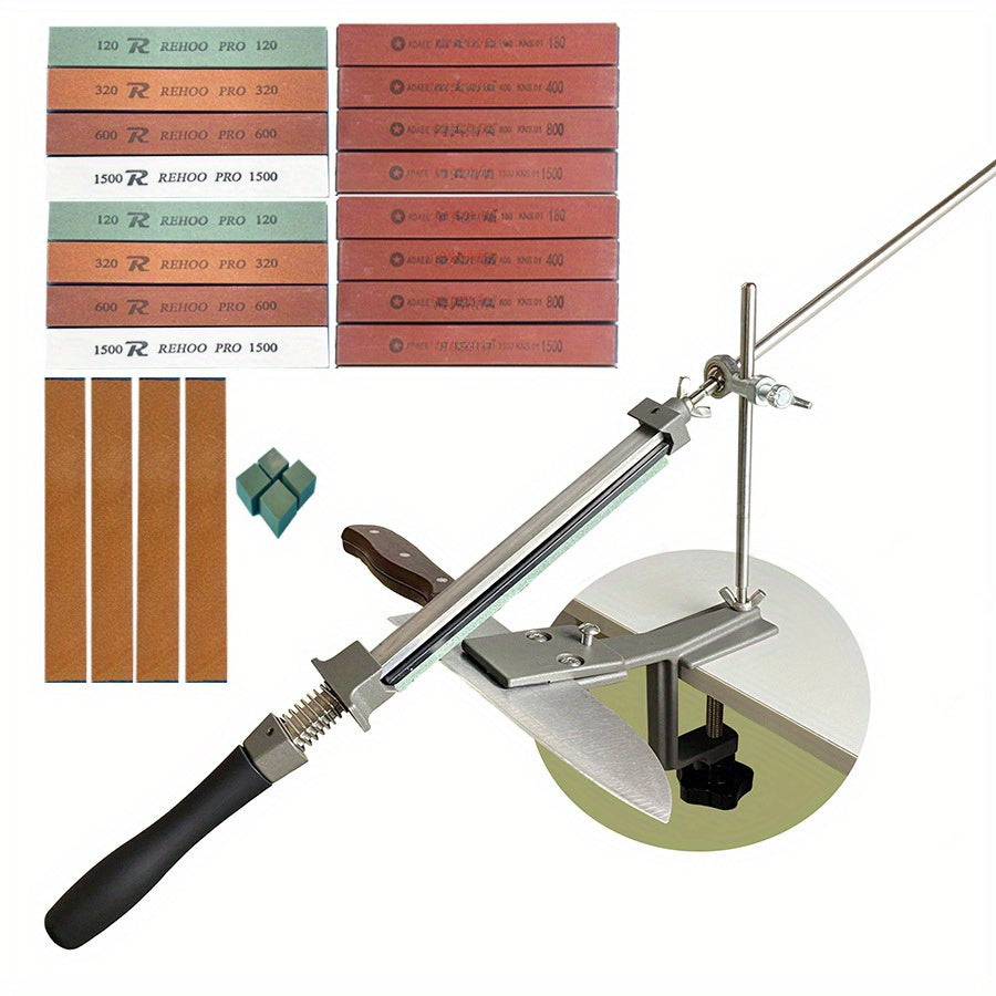 Кухонный инструмент для заточки с фиксированным углом для точения и шлифовки ножей алмазной шлифовальной камнем