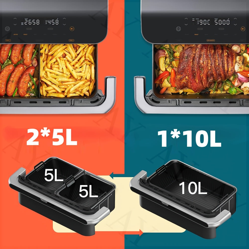 10L Silikonli Havo Qovurish uchun Qoplamalar Yoqmaydigan, Qayta Ishlatiladigan Pech Steamer Taqsimotlari