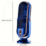 Dual-Motor Desk Fan Portable USB Rechargeable Oscillating 5-Speed for Home Office Outdoor