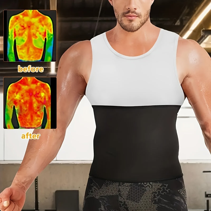 Men's Sauna Waist Trainer Belt High Stretch Sports Support for Fitness