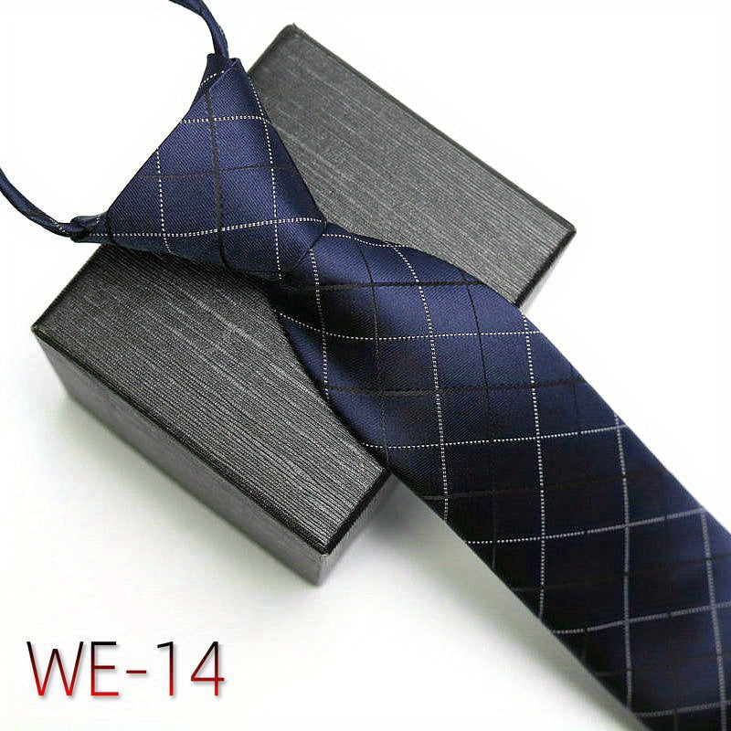 Men's Business Tie 7cm High-Density Striped Casual Formal Wedding Engagement