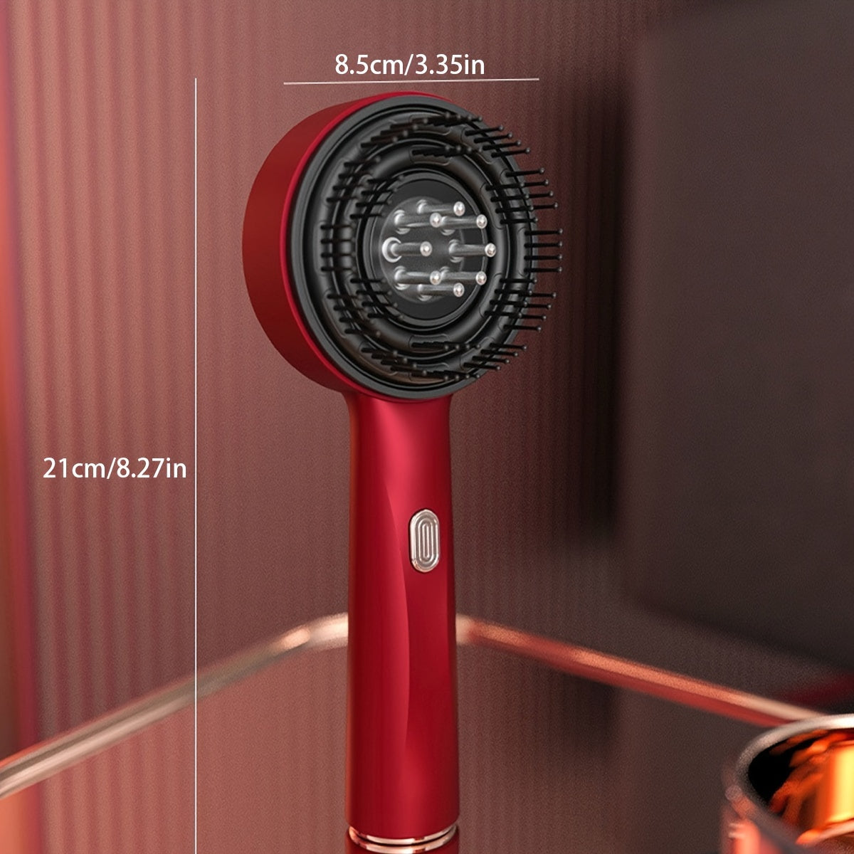 USB Rechargeable Scalp Massager with 1400mAh Lithium Battery for Head Relaxation