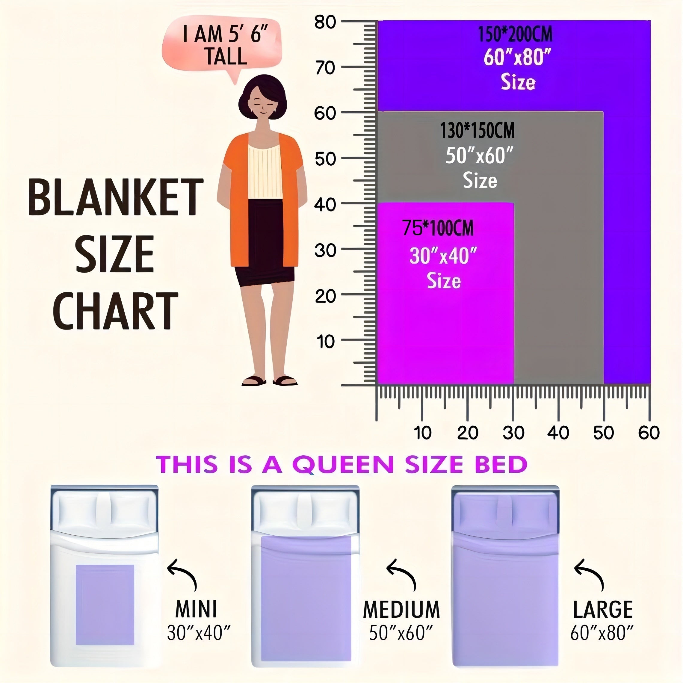 Reversible Soft Flannel Horse Blanket for Kids and Adults Bed Couch Travel