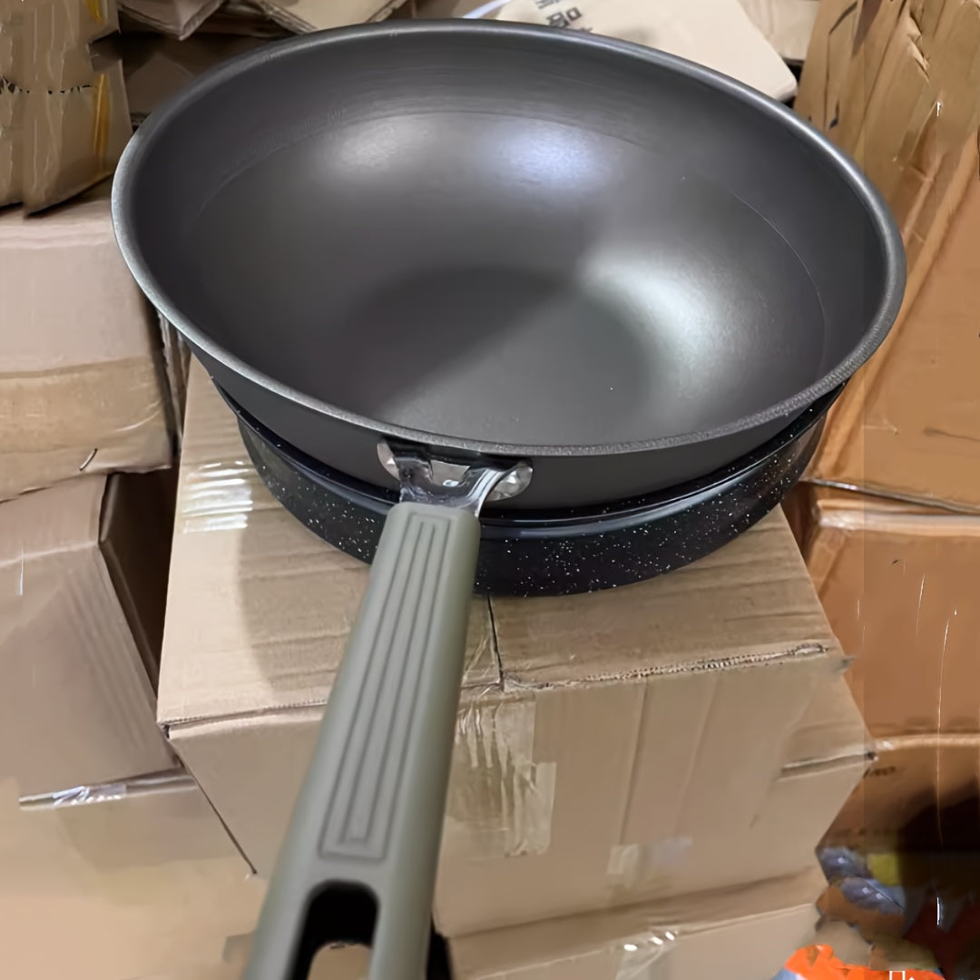 Double-Sided Titanium Non-Stick Wok for Gas and Electric Stoves Stainless Steel Cookware