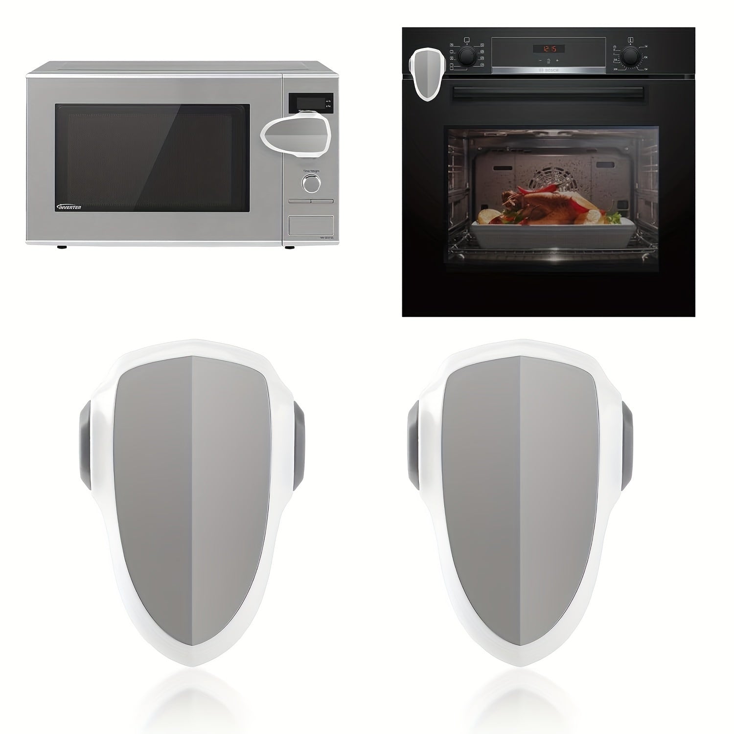 180-Degree Rotatable Oven Lock for Safety on Ovens, Microwaves, and Appliances