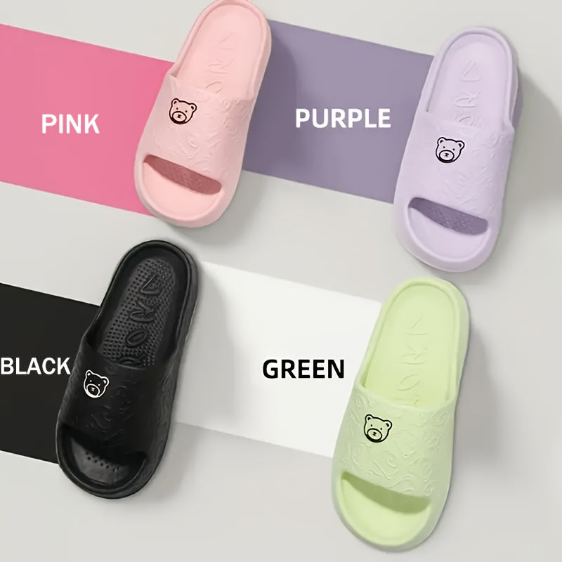 Women's EVA Slides Open-Toe Flat Sandals Anti-Odor Multiple Colors