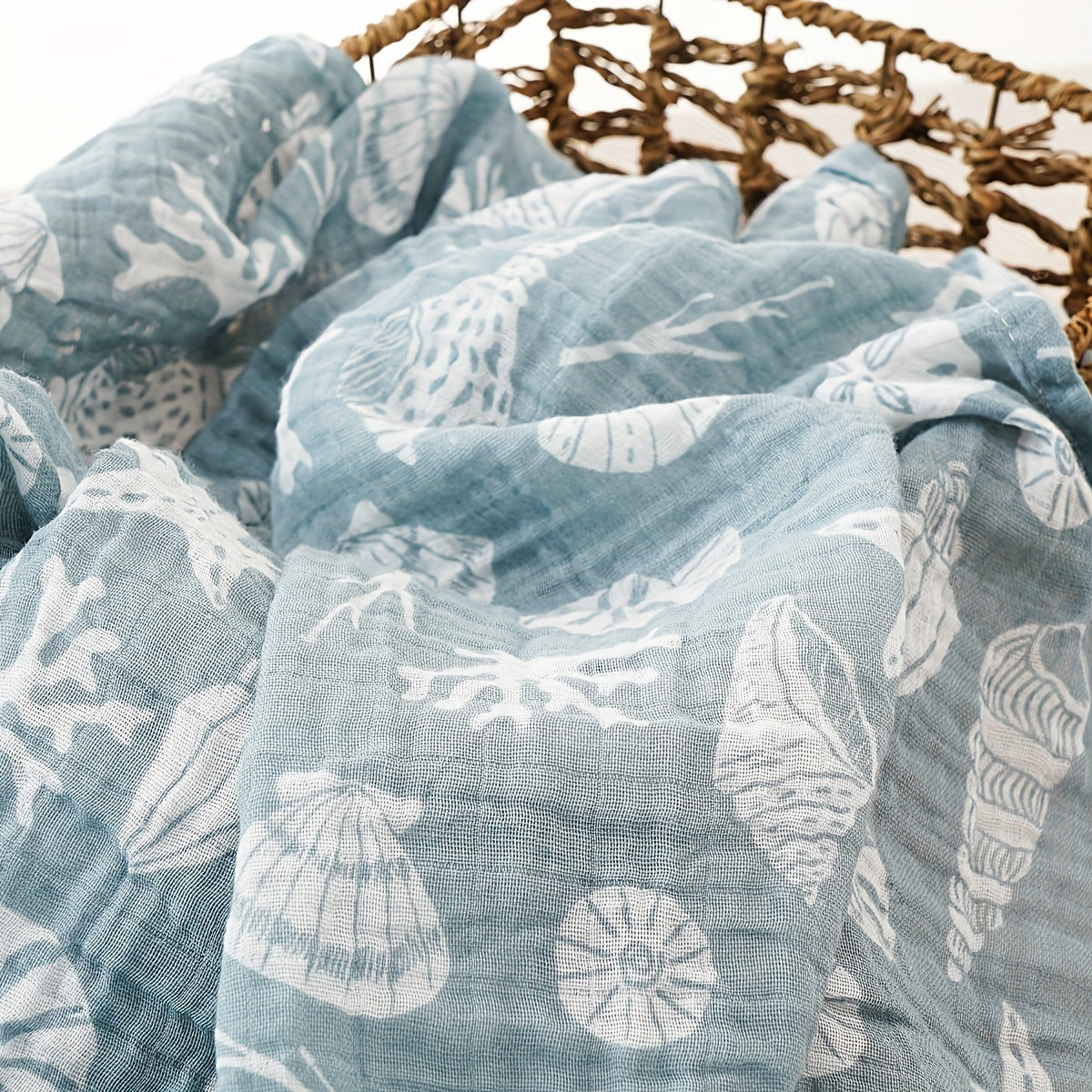 Printed Muslin Cotton Baby Blankets for Home and Travel