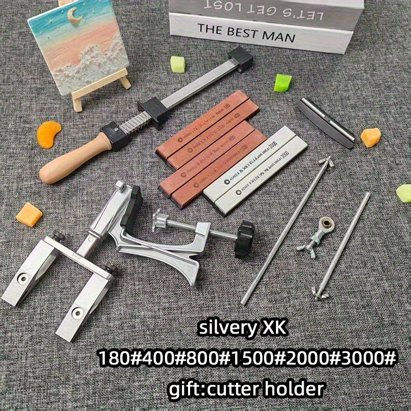 Fixed angle knife sharpener with diamond stone grinder for high-quality sharpening